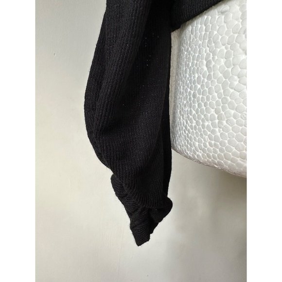 Dorothy Perkins Rib Lace Trim Top 8, 10, 12, 14, 16, 18 Puff Shoulders, Ruched - Picture 2 of 4